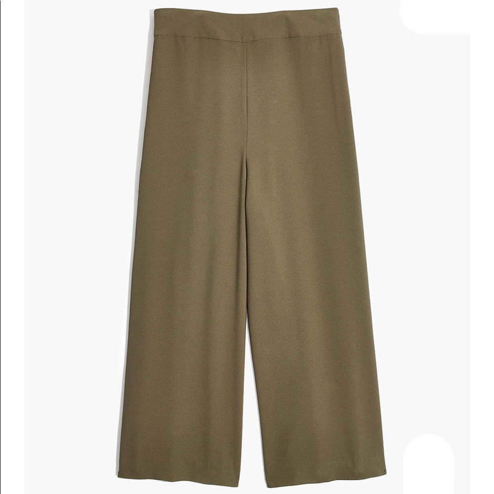 MADEWELL TALL HUTSON KALE GREEN WIDE LEG PANTS XST
